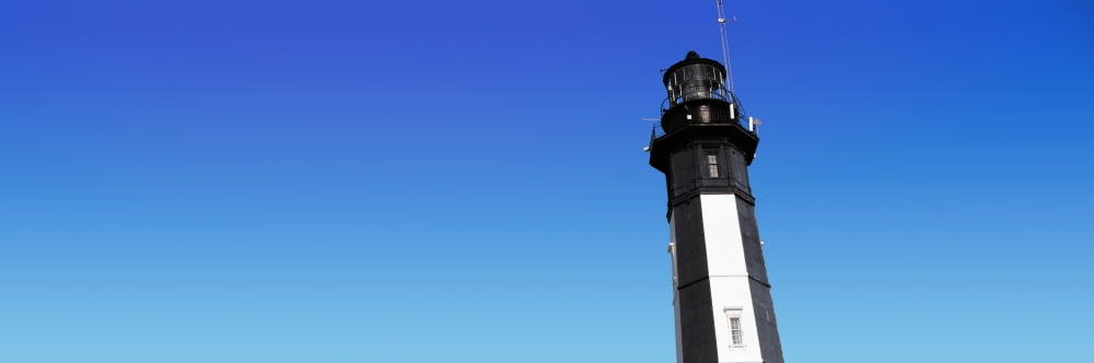 Low angle view of lighthouse Cape Henry Lighthouse Virginia Beach Virginia USA Canvas Art - Panoramic Images (27 x 9)