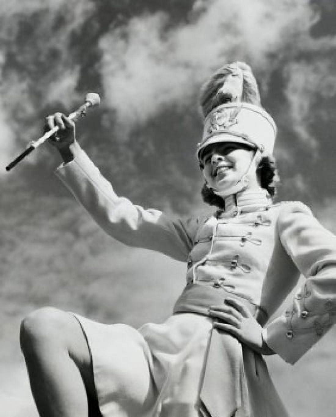 Low angle view of majorette twirling baton Canvas Art -  (24 x 36)