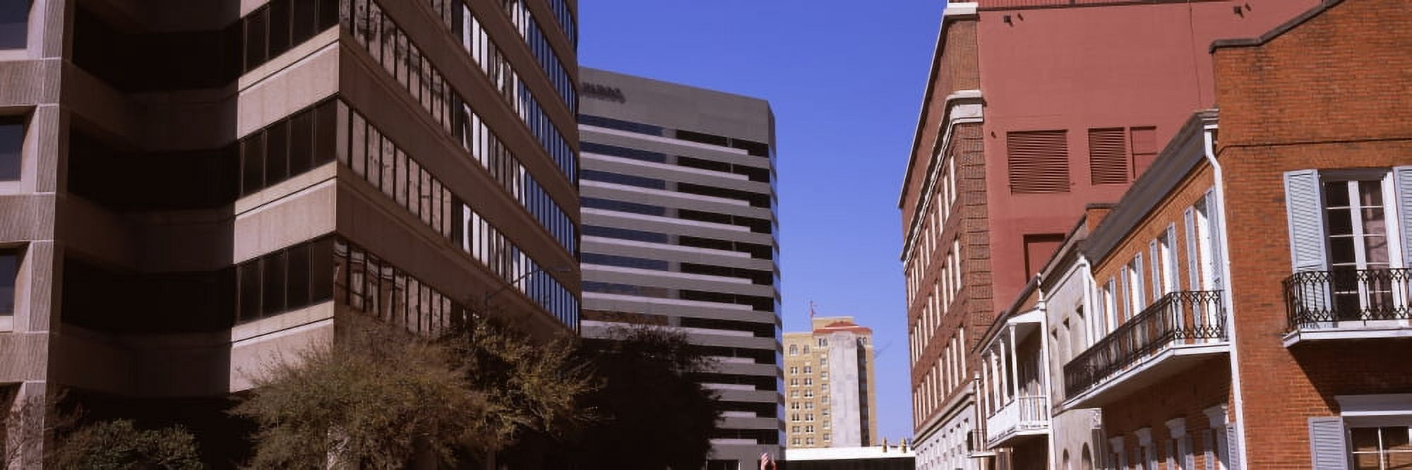 Low angle view of old and new buildings Memphis Tennessee USA Canvas Art - Panoramic Images (36 x 12)