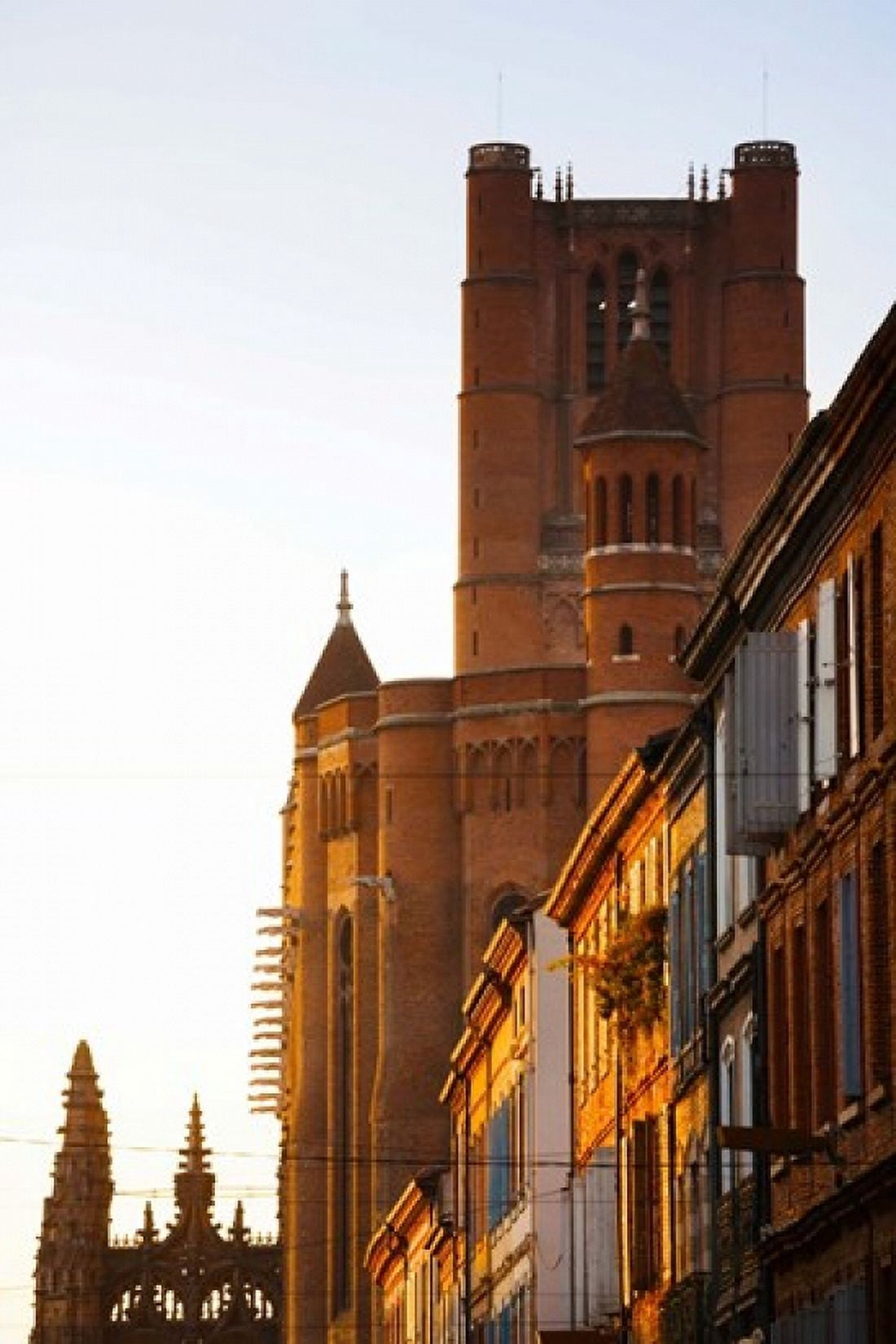 Low angle view of old town buildings Albi Tarn Midi-Pyrenees France Canvas Art - Panoramic Images (24 x 36)