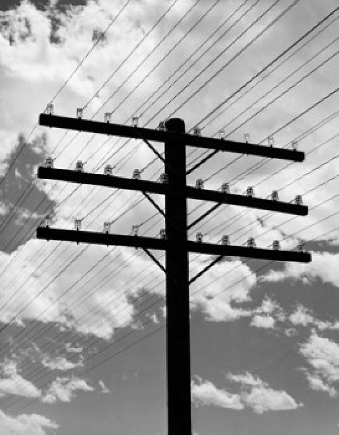 Low angle view of power lines Canvas Art - (18 x 24)
