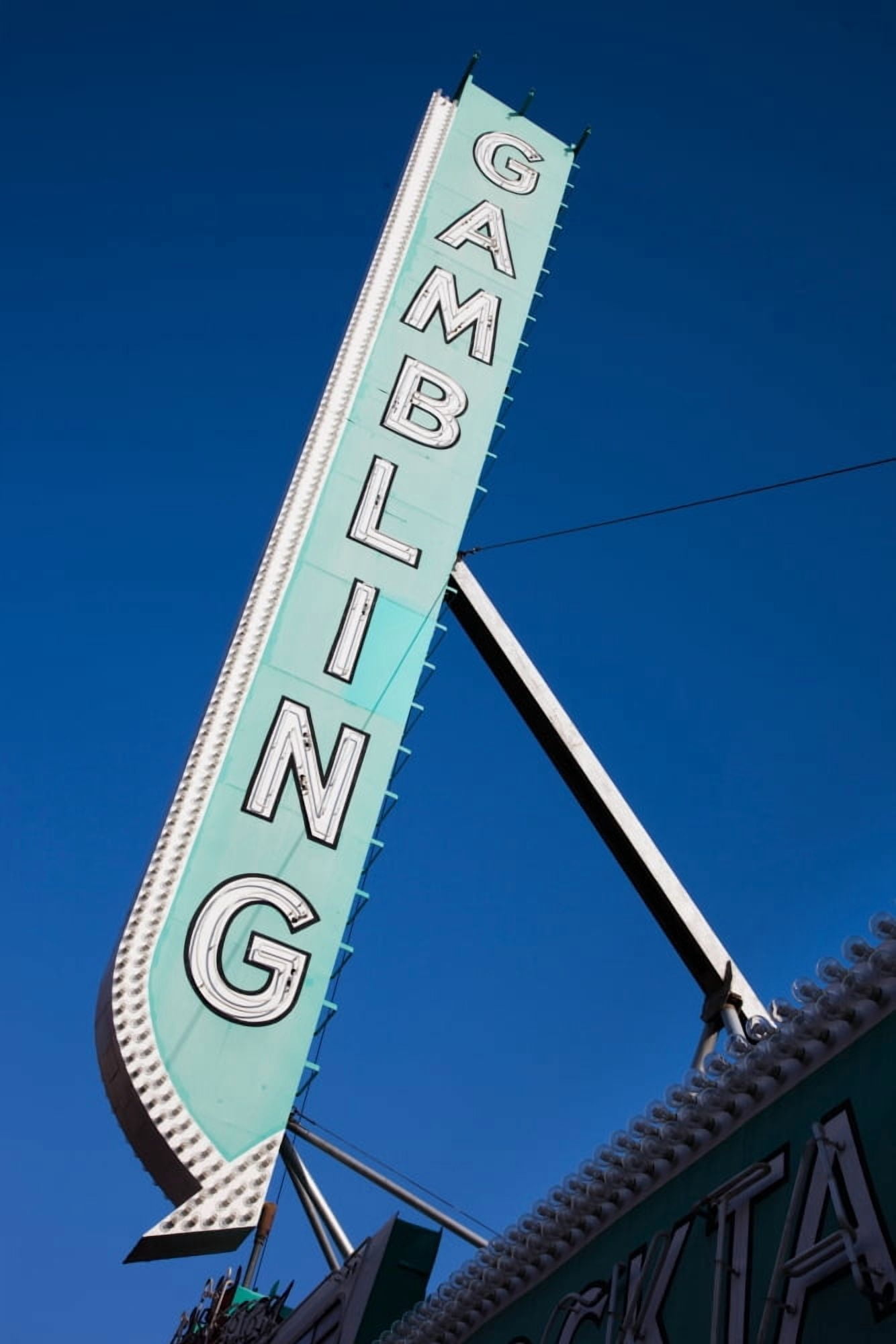 Low angle view of sign of El Cortez Hotel and Casino Fremont Street Las Vegas Nevada USA Canvas Art - Panoramic Images (27 x 9)