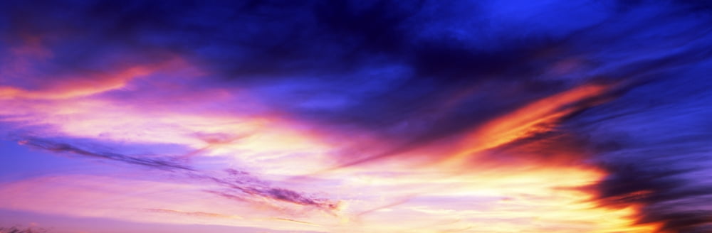 Low angle view of sky at sunset Cape Cod Massachusetts USA Canvas Art - Panoramic Images (6 x 18)