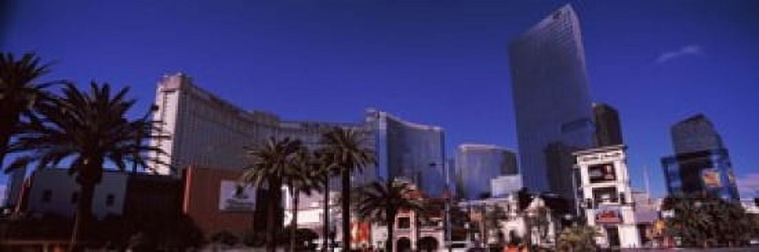 Low angle view of skyscrapers in a city Citycenter The Strip Las Vegas Nevada USA Canvas Art - Panoramic Images (18 x 6)