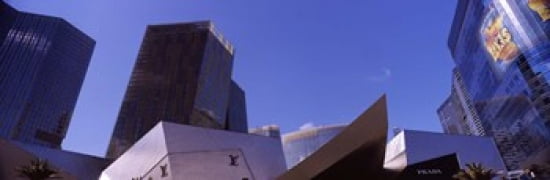 Low angle view of skyscrapers in a city Citycenter The Strip Las Vegas Nevada USA Canvas Art - Panoramic Images (36 x 12)