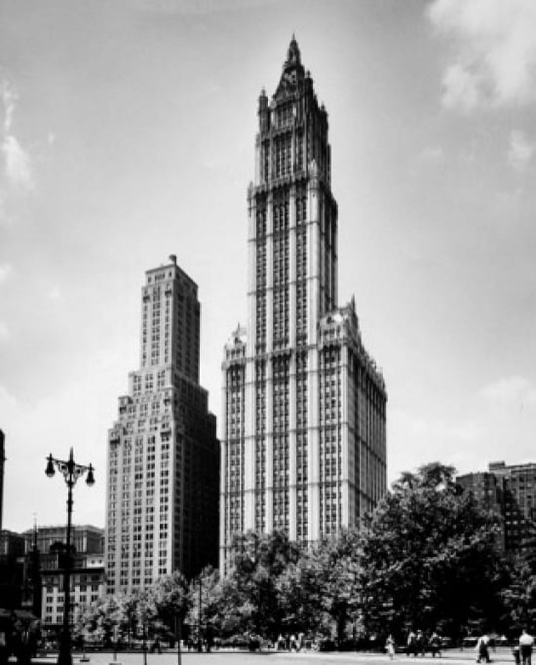 Low angle view of skyscrapers in a city Woolworth Building New York City New York USA Canvas Art - (24 x 36)