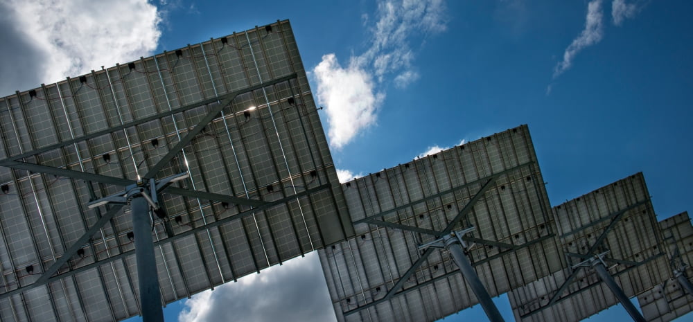 Low angle view of solar panels Baden-Wurttemberg Germany Canvas Art - Panoramic Images (12 x 36)