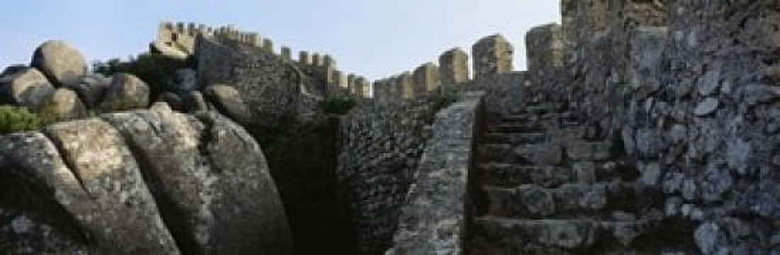 Low angle view of staircase of a castle Castelo Dos Mouros Sintra Portugal Canvas Art - Panoramic Images (18 x 6)