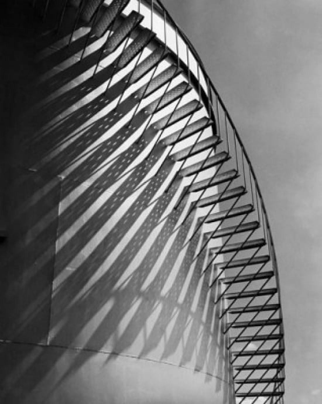 Low angle view of steps attached to a fuel storage tank Canvas Art - (24 x 36)