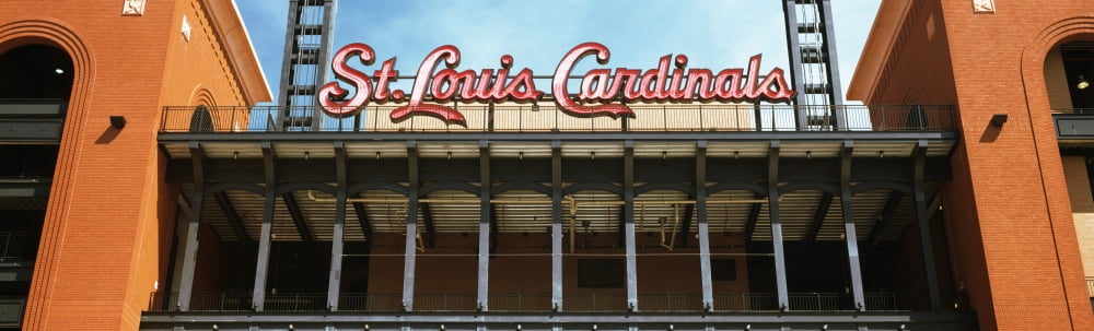 Low angle view of the Busch Stadium in St Louis Missouri USA Canvas Art - Panoramic Images (36 x 12)
