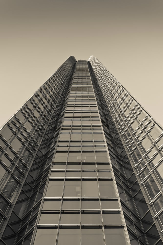 Low angle view of the Devon Tower Oklahoma City Oklahoma USA Canvas Art - Panoramic Images (24 x 36)
