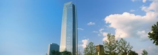 Low angle view of the Devon Tower Oklahoma City Oklahoma USA Canvas Art - Panoramic Images (36 x 13)