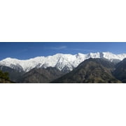 Low angle view of the Dhauladhar mountain range from Naddi, Dharamsala, Himachal Pradesh, India Poster Print (27 x 9)