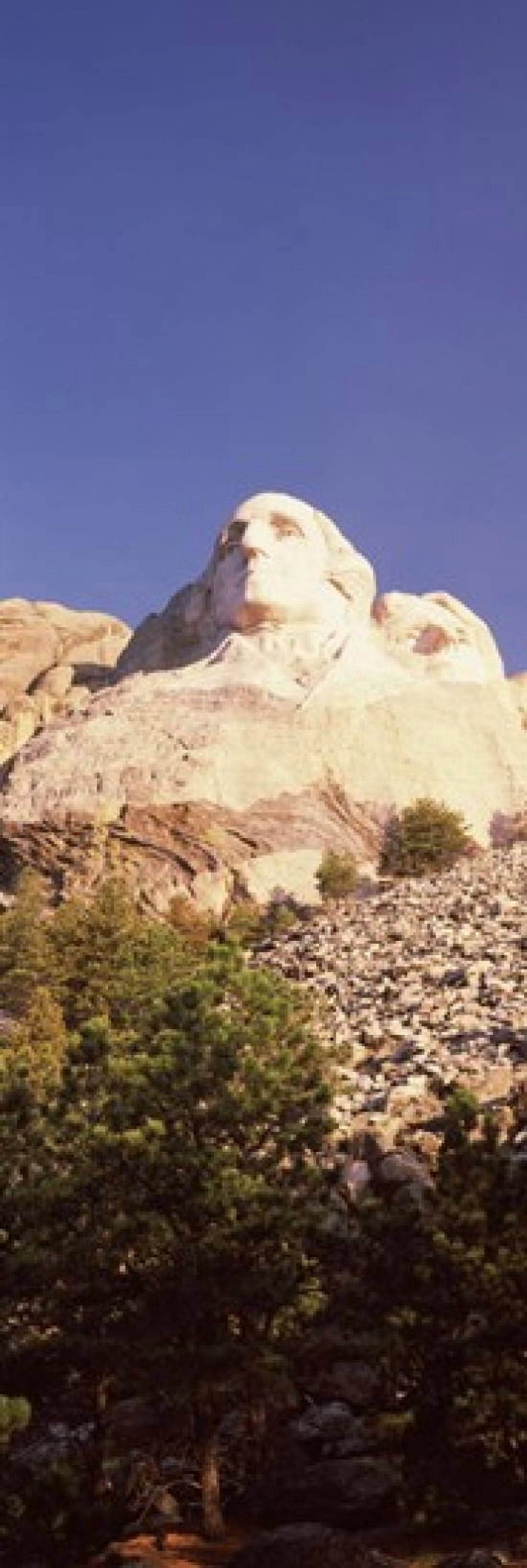Low angle view of the Mt Rushmore National Monument South Dakota USA Canvas Art - Panoramic Images (18 x 6)