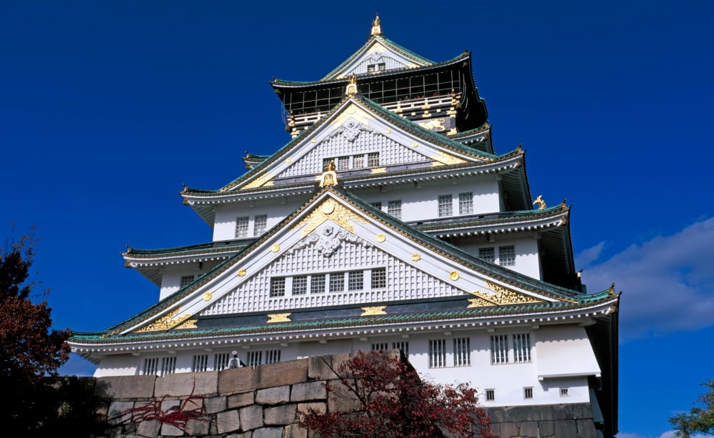 Low angle view of the Osaka Castle Chuo-ku Osaka Osaka Prefecture Kansai Japan Canvas Art - Panoramic Images (12 x 20)