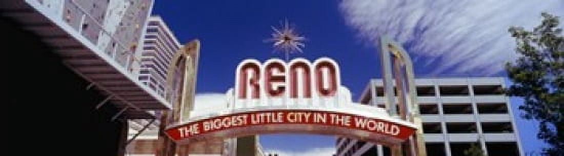Low angle view of the Reno Arch at Virginia Street Reno Nevada USA Canvas Art - Panoramic Images (21 x 6)