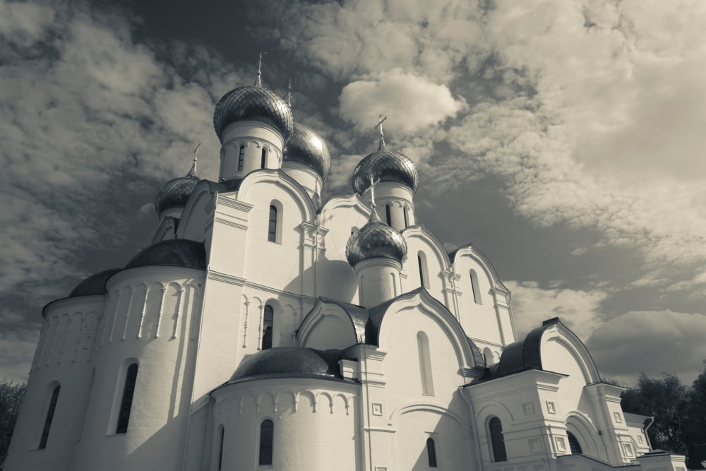 Low angle view of the Uspenski Cathedral Yaroslavl Russia Canvas Art - Panoramic Images (36 x 12)