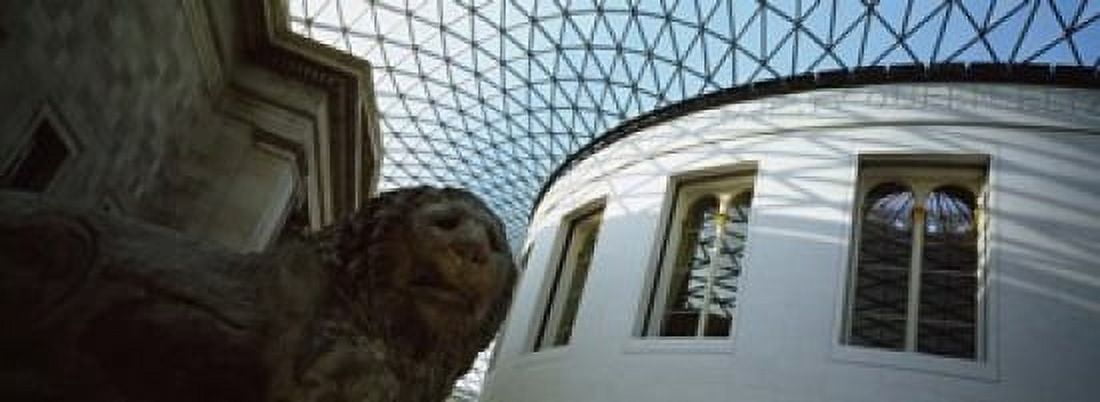 Low angle view of the ceiling of a museum British Museum Great Court London England Canvas Art - Panoramic Images (18 x 7)