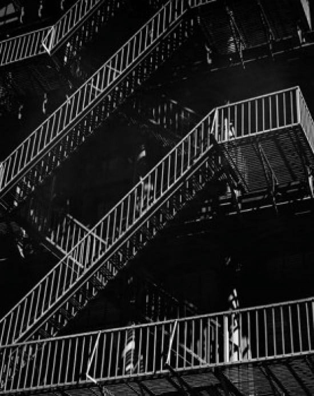 Low angle view of the fire escape of a building Canvas Art - (24 x 36)