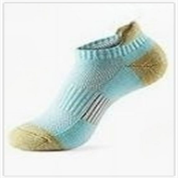 Low cut Comfort Athletic Ankle Socks for Men & Women , Size 7.5-10 Hiking and Sports , 5 Pairs Short socks Thick Cushion , Multi-Size Options for Running, 5 Pair B-Blue