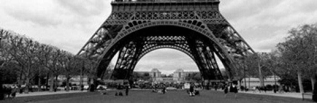 Low section view of a tower Eiffel Tower Paris France Canvas Art - Panoramic Images (18 x 6)