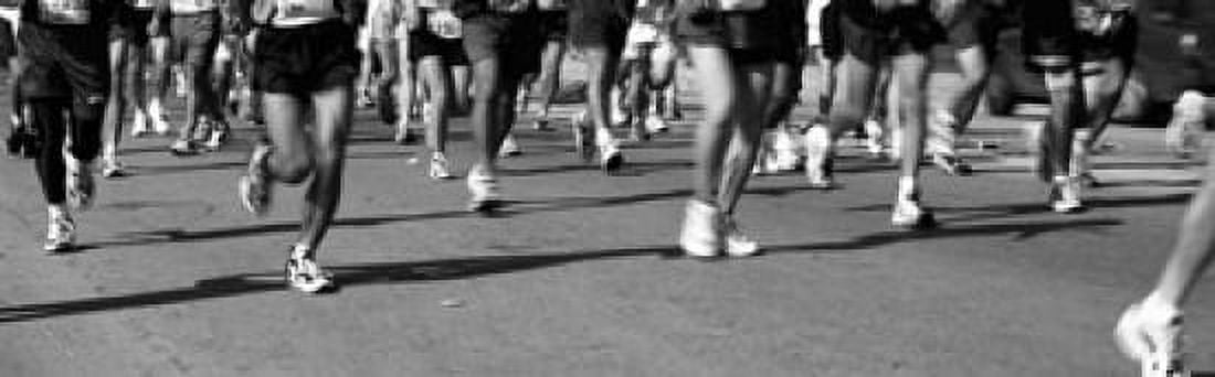 Low section view of people running in a marathon Chicago Marathon Chicago Illinois USA Canvas Art - Panoramic Images (18 x 6)