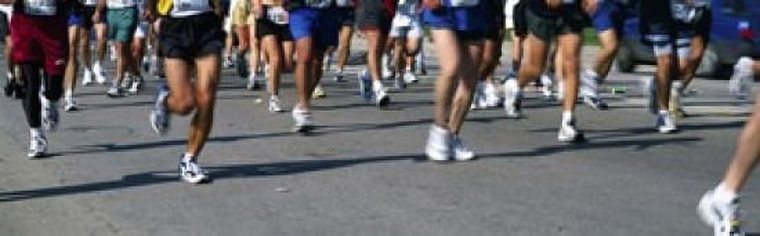 Low section view of people running in a marathon Chicago Marathon Chicago Illinois USA Canvas Art - Panoramic Images (18 x 6)
