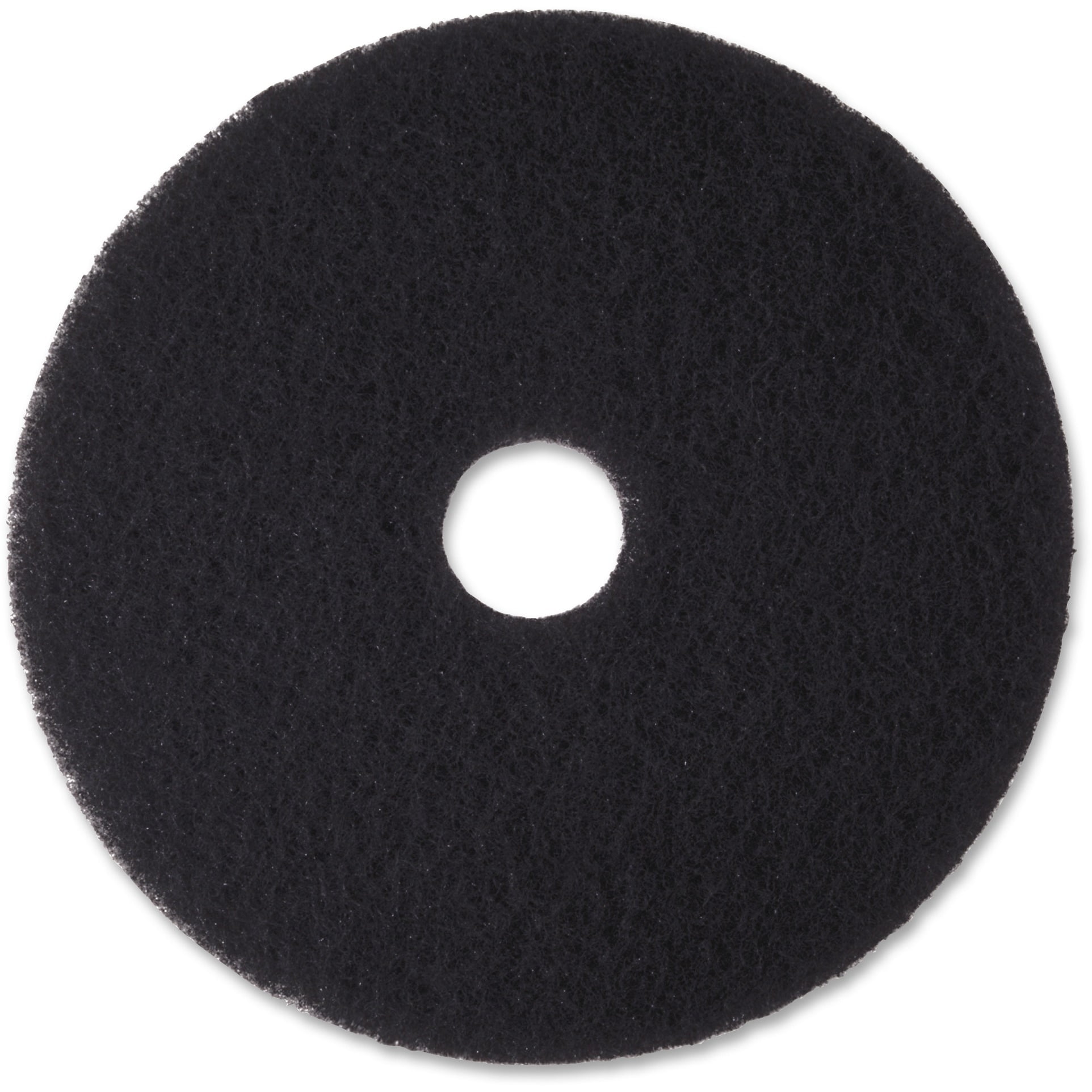 Low-speed High Productivity Floor Pads 7300, 12 Diameter, Black, 5/carton