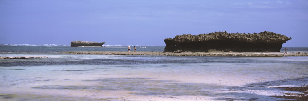 Low tide on the beach Indian Ocean Kenya Canvas Art - Panoramic Images (12 x 36)