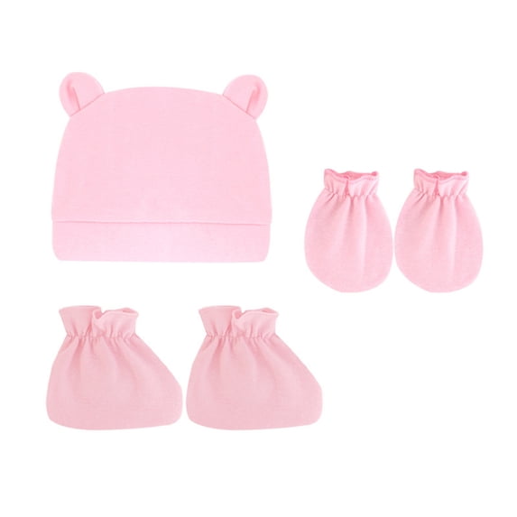LowProfile Beanie Hat Winter Infant Baby Boys Cotton Baby Soft Skull Baby Boy's 0-12 Months Mittens Socks Set Cap Hats