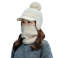 thumbnail image 1 of LowProfile Beanie Hat Winter Womens Earmuffs Add Flocking Thermal Cycling Warm Knitting Scarf Cap Hats, 1 of 4