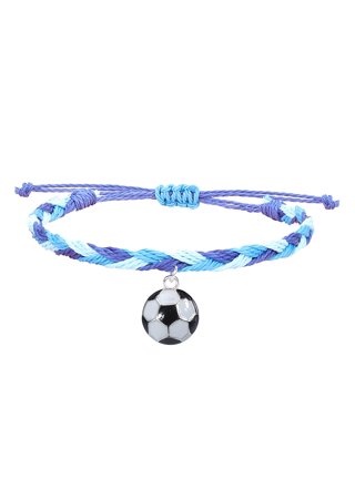 Travelwant Football Bracelets Adjustable Football Charm Bracelet Football  Cord Braided Rope Bracelet for Girl Women Men Teens Most Sport Team Players