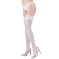 thumbnail image 1 of LowProfile High Waist Tights Stockings for Women Fashion Lingerie Net Lace Top Thigh Pantyhose Warm Pants White, 1 of 3