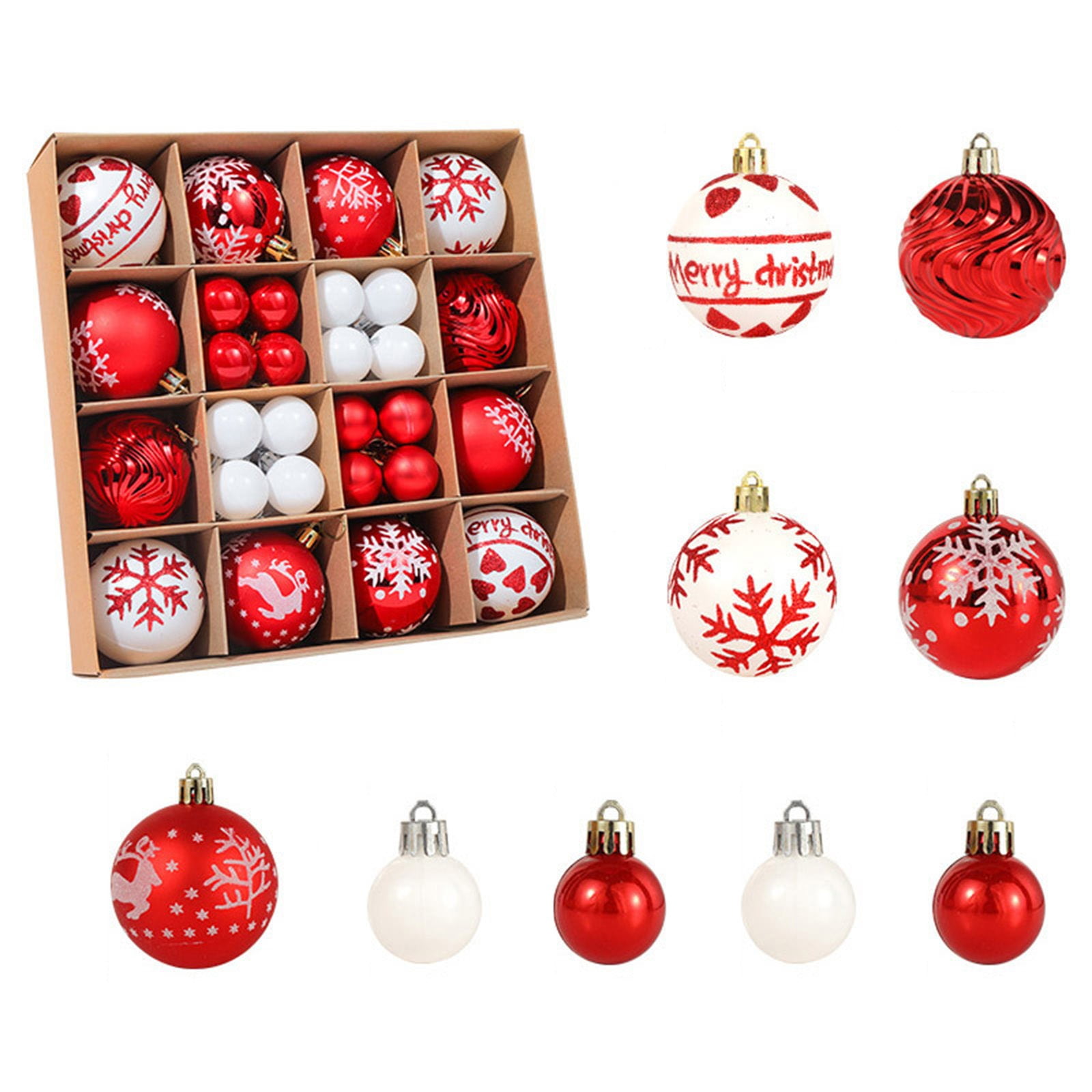 LowProfile Home Decor Christmas Ornaments Set Of 28 Beautiful Colored