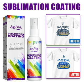 Sublimation Spray Sublimation Coating For Cotton Shirts Spray All Fabrics  Including Polyester Carton Canvas Quick Drying And Super Adhesion  Waterproof High Gloss Bright 100ML 
