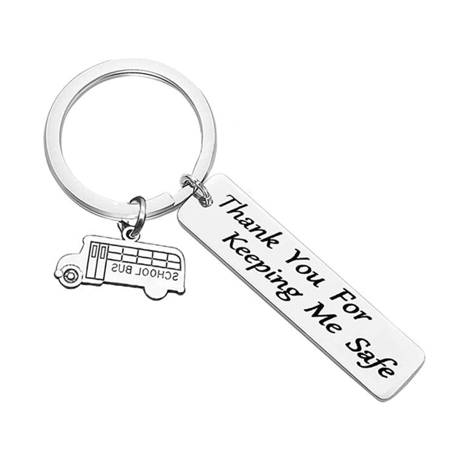 LowProfile Key Chains Bus Driver Appreciation Thank You Keeping Me