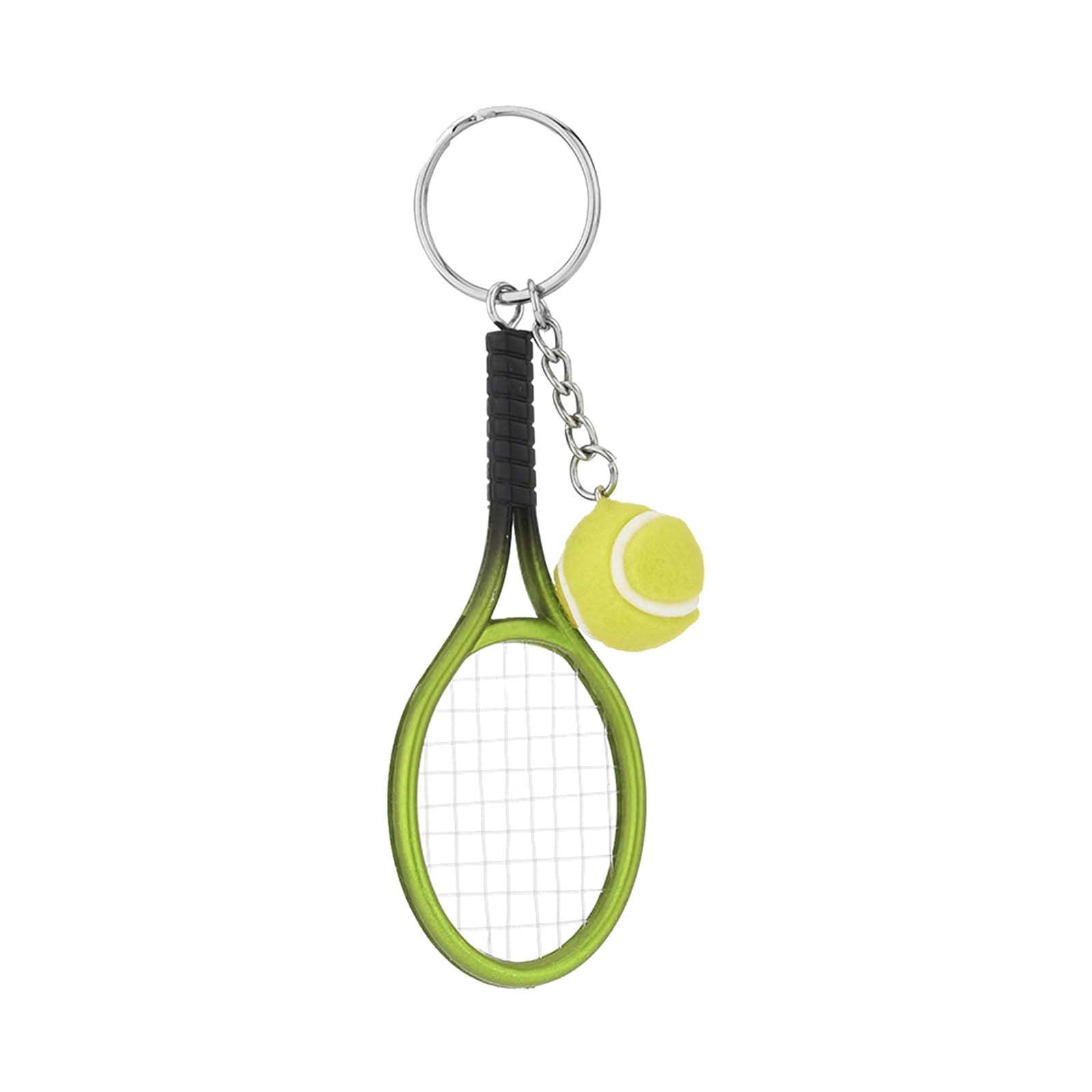 LowProfile Key Chains Tennis Mini Tennis With Ball Ring Keychain
