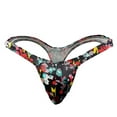 thumbnail image 1 of LowProfile Mens Underwear Fashion Sretch T-back Micro Thong Brief PantiesLowProfile MulticolorLowProfile, 1 of 5