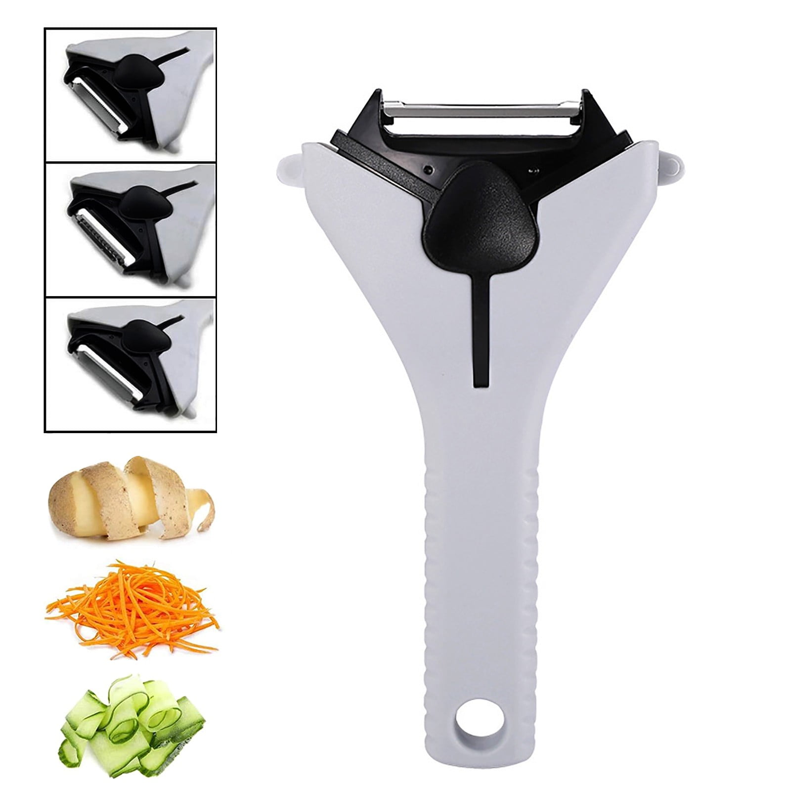 LowProfile Peeler 3 In 1 Vegetable Swivel Serrated For Kitchen