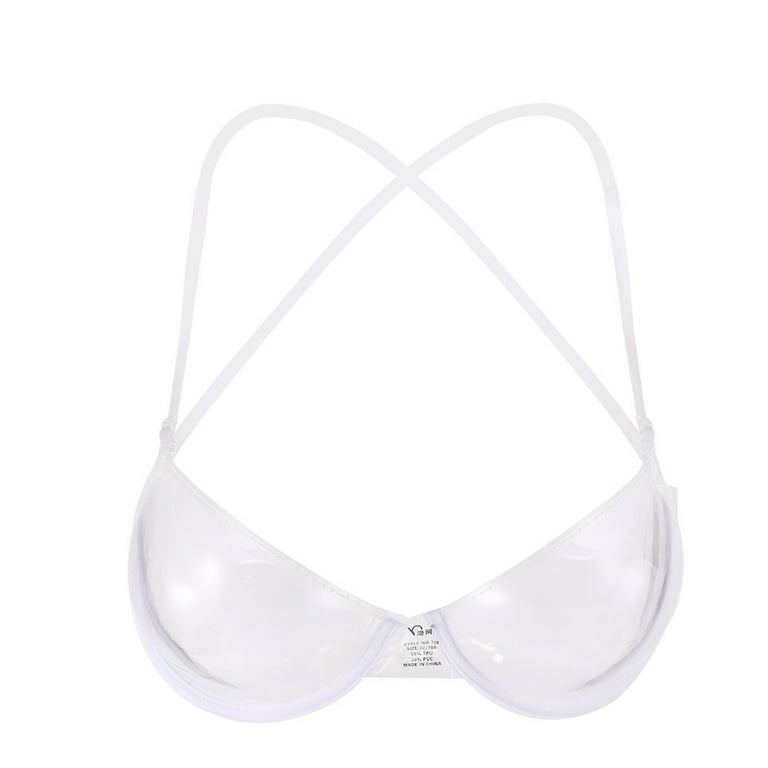 LowProfile Push Up Bra for Women Transparent Clear Invisible Strap Plastic  Disposable Underwear Bras M 