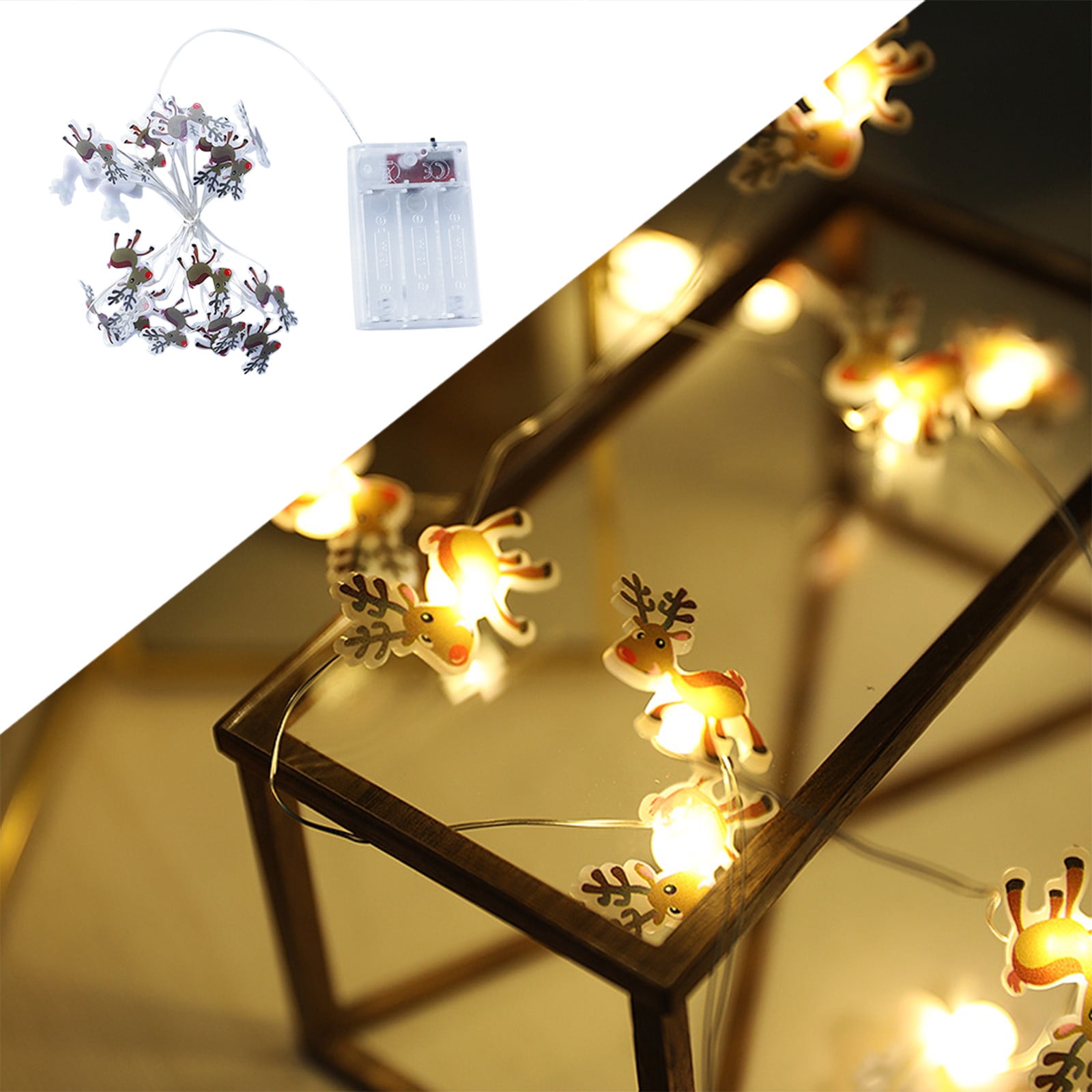 LowProfile String Light Decor Christmas , 20 Battery Christmas Tree For