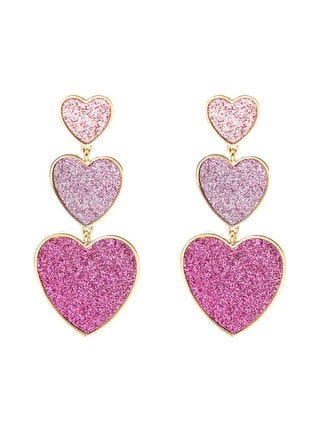 Light pink cheap prom earrings