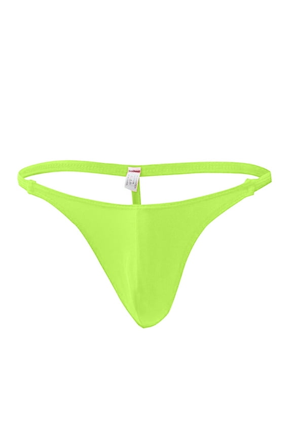 Underwear Sretch Men's Micro Thong T-back Brief PantiesLowProfile GreenLowProfile
