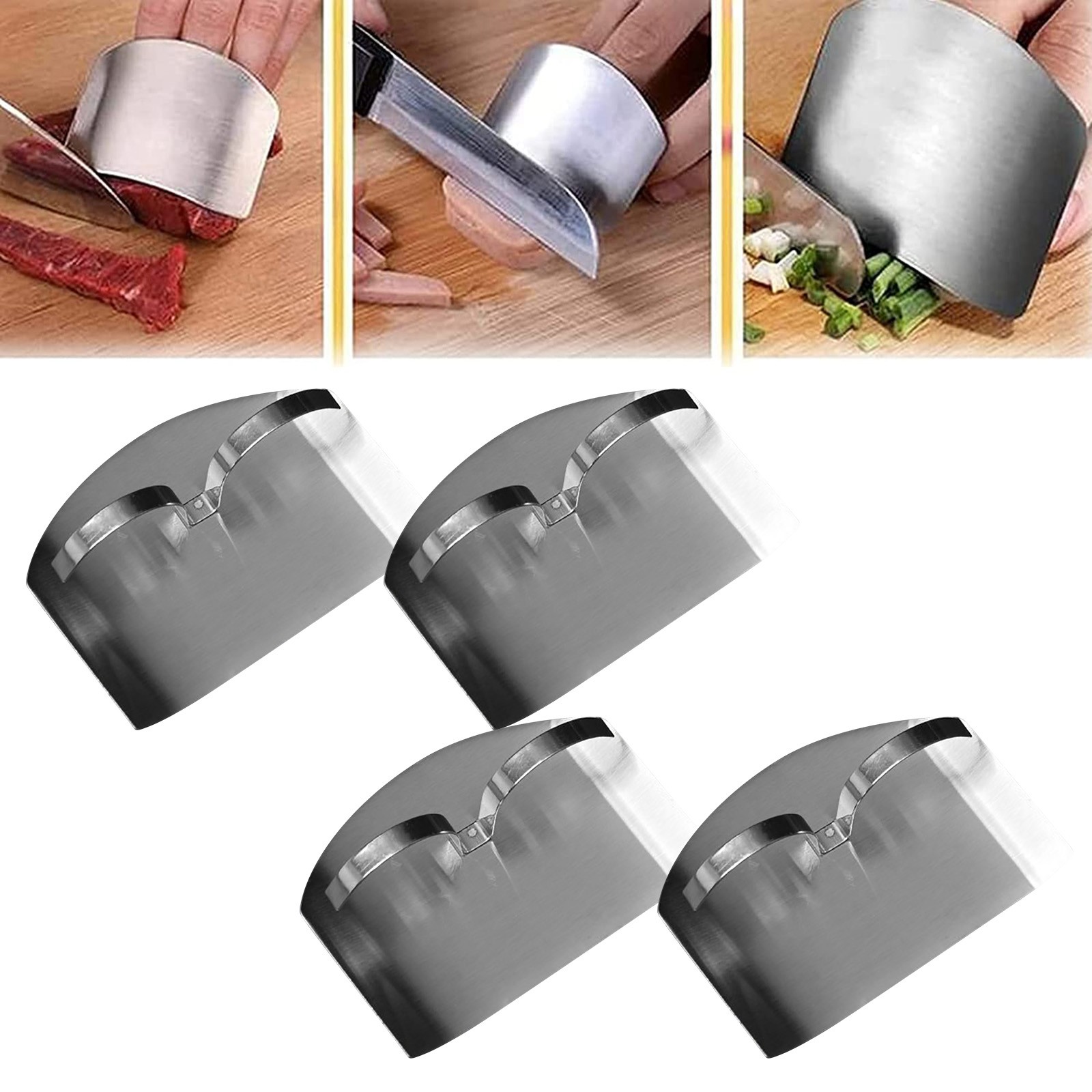 LowProfile Vegetable Cutter Finger Guards Stainless Steel Finger Guards