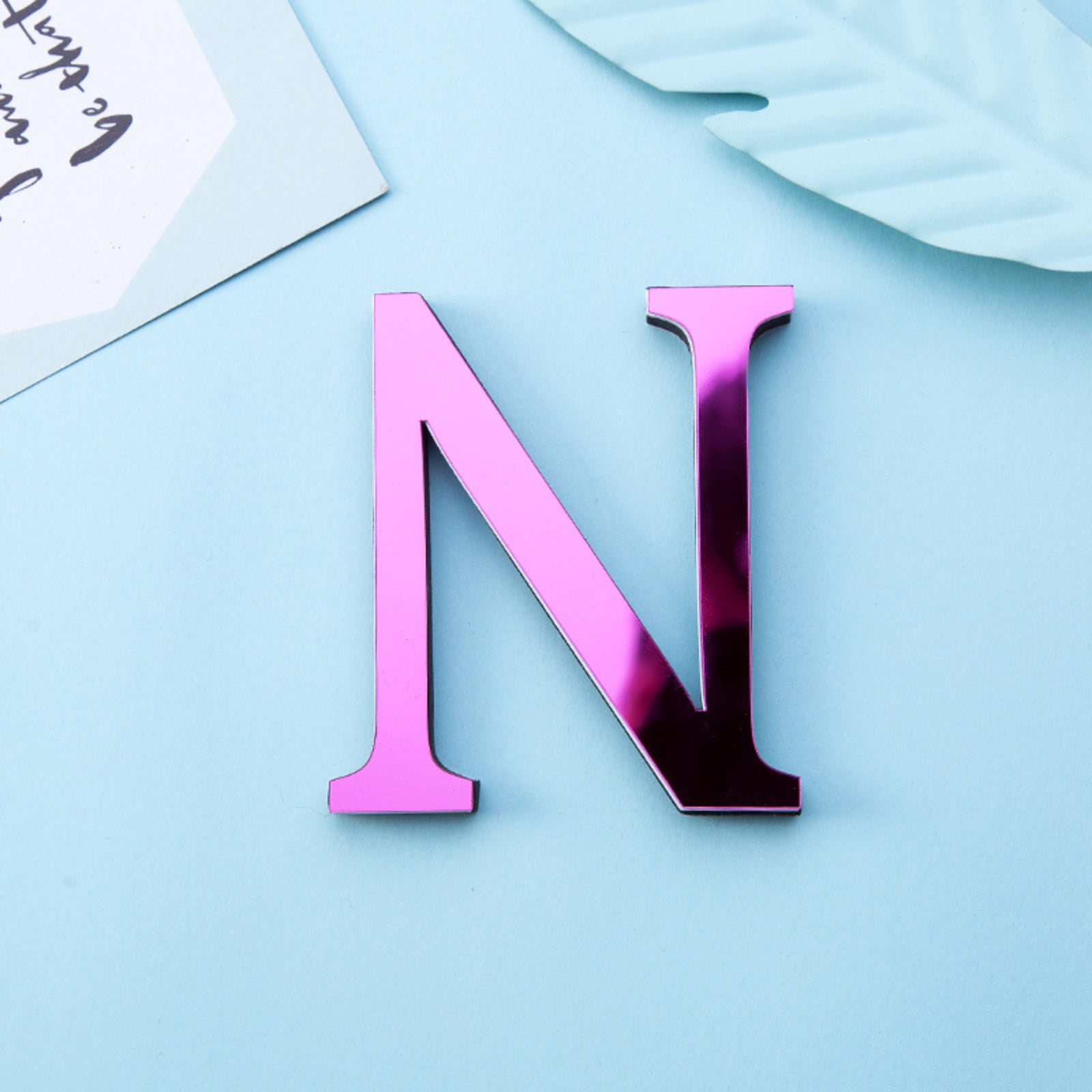 LowProfile Wall Decor 26 Letters DIY 3D Mirror Acrylic Sticker Decals