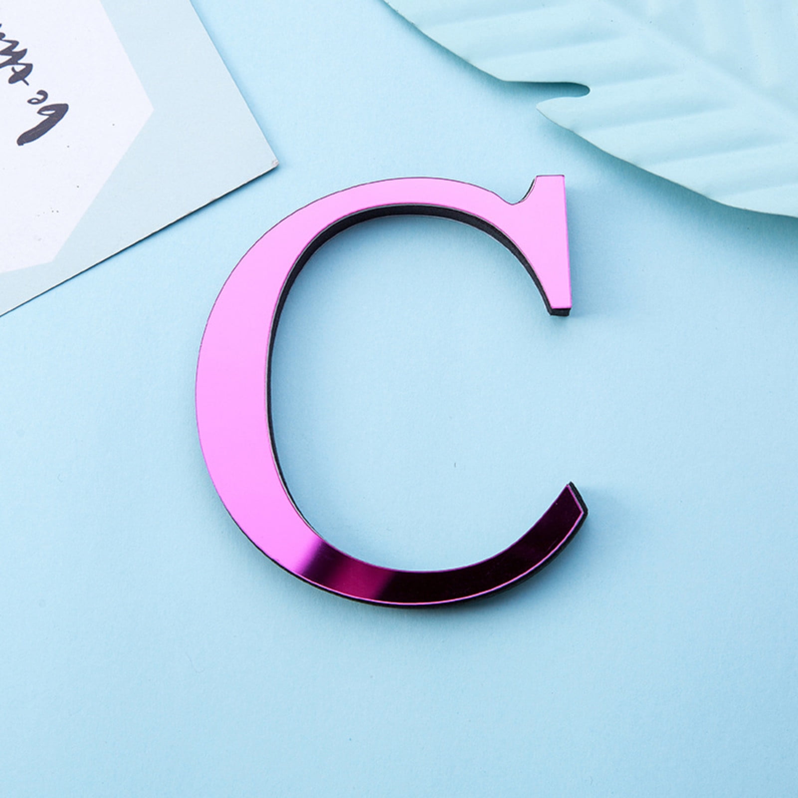 LowProfile Wall Decor 26 Letters DIY 3D Mirror Acrylic Sticker Decals