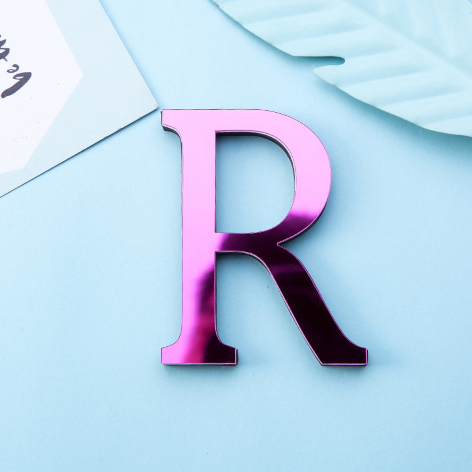 LowProfile Wall Decor 26 Letters DIY 3D Mirror Acrylic Sticker Decals