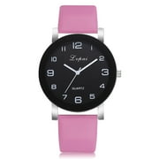 LowProfile Watch for Women Leather Quartz Band Wrist Casual Analog Watches