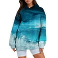 thumbnail image 1 of LowProfile Women's Sweatshirts Winter Fall Clothes Long Sleeve Hoodies Oversized Fleece Shirts With Pocket Pullover Sweaters Outfits Casual Tops Dark Blue L, 1 of 3