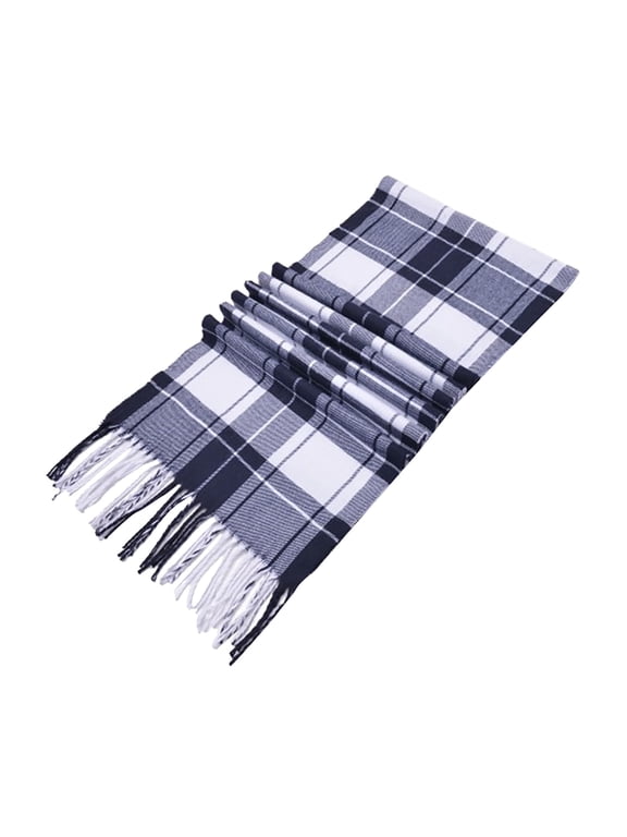 Womens Scarf Wool Feel Warm Soft Lightweight Scottish Scotland Check Tartan Plaid Gift For Kids Summer Winter Fall Shawl Wraps Scarfs